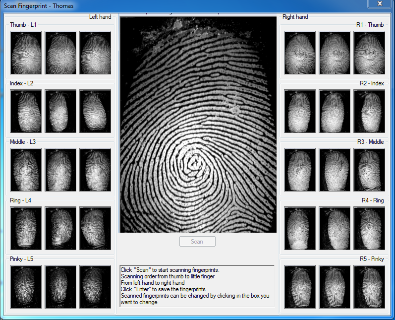 DMIT VANTAY - Dmit Software - Fingerprint biometrics